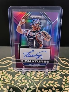 Javy Lopez 2023 Panini Signatures Purple Prizm Auto /99 - Picture 1 of 3