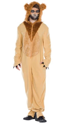 70004-PARTYXPEOPLE Löwe Kostüm Erwachsene Damen Herren Karneval Fasching KK