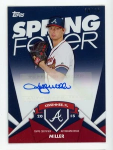 2015 TOPPS SPRING FEVER PROMOTION SHELBY MILLER AUTO 36/50 ATLANTA BRAVES - Picture 1 of 2