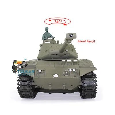 Henglong 1/16 7.0 Plastic Walker Bulldog RTR IR BB RC Tank 3839 Barrel Recoil - Image 1 of 4