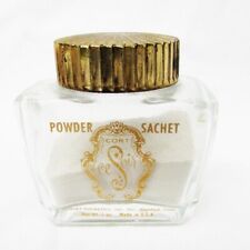 Cort Ce Soir vintage 1950s powder sachet perfume jar about 1/2 oz left classic