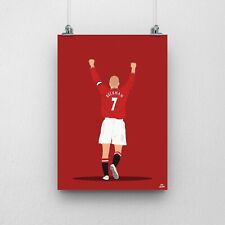 David Beckham Poster Manchester United Football Print