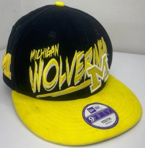 University Of Michigan Wolverines SnapBack Hat New Era 9Fifty Youth Cap U of M - Picture 1 of 8