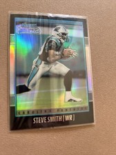 STEVE SMITH 2001 Bowman Chrome football RC REFRACTOR card # 427/1999 Panthers RC