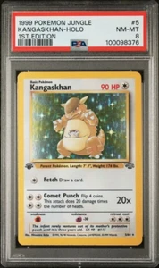 1999 POKEMON TCG JUNGLE KANGASKHAN HOLO #5 1ST EDITION PSA 8 Graded Card - Picture 1 of 2
