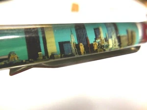 New York City THE BIG APPLE 1970s Souvenir Pen with image TWIN TOWERS #CD - Picture 1 of 12