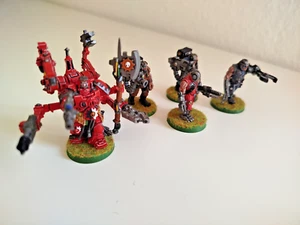 GW Warhammer 40k Blood Angels Techmarine und fünf Servitoren aus Resin. - Bild 1 von 12