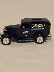 ERTL 1932 PANEL TRUCK Ford Navy Blue Dime Bank-AGWAY Die-Cast 1:43 Scale - Picture 1 of 8
