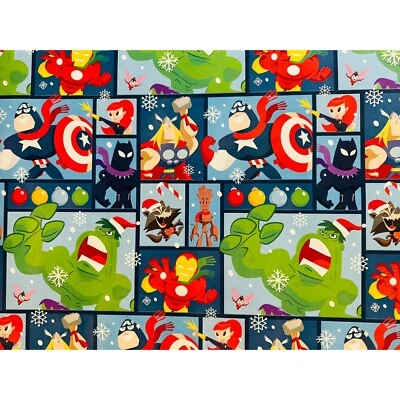 Hallmark Wrapping Paper Christmas Marvel Avengers Illustrations 70 sq ft Jumbo - Image 1 of 2