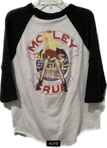 Original 1987 Tour MOTLEY CRUE T Shirt XL GIRLS GIRLS GIRLS Bad Boy Boogie VTG - Picture 1 of 9
