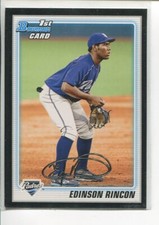 2010 Bowman Prospects Black Edinson Rincon BP39 San Diego Padres