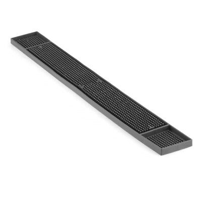 Spill-Stop Bar Mat, 27 X 3  Black Rubber Bar Mat By Tezzorio • 18.09£