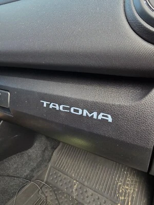 tacoma glove box letters inlay (flush mounted) GREY Color Matched To Interior  - Image 1 of 2