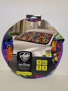 Auto Drive Car Windshield Twist Sun Shade Butterflies Universal Fit New - Picture 1 of 2