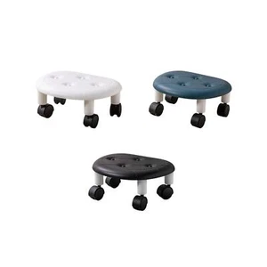 Swivel Chair 360° Rotating Rolling Stool Small Low Roller Seat Stool Kitchen - Picture 1 of 10