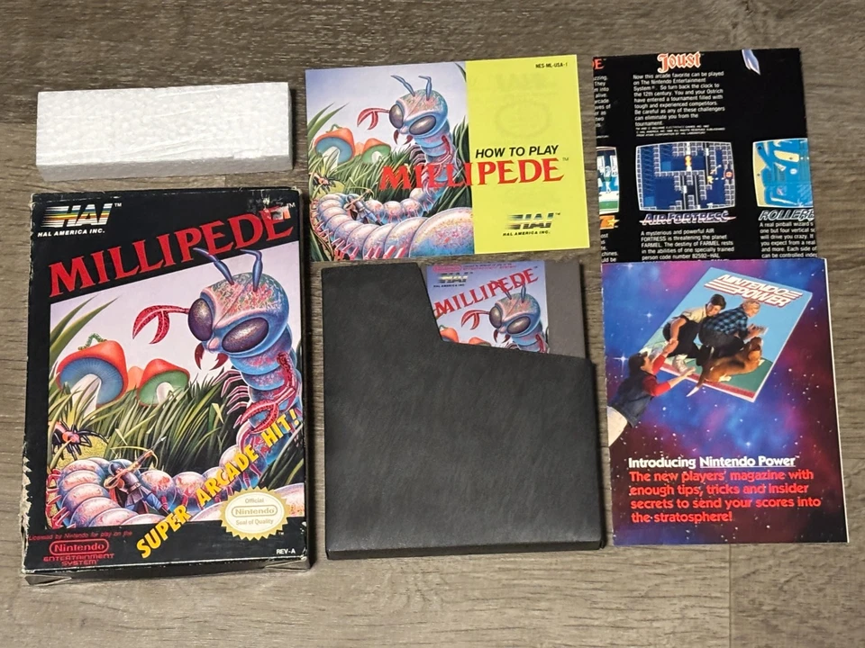 Millipede 任天堂 Nes 完整 全新带盒 状况良好 正品 — 第 1/4 张图片