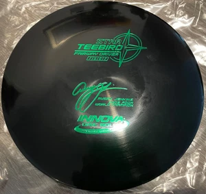 Avery Jenkins Black Star TEEBIRD Innova Disc Golf Disc 175g AJ Tour Series RARE! - Picture 1 of 2