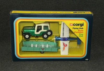 Corgi #49 1978 Flying Club Jeep Nipper Aircraft Plane Window Box MIB - Image 1 of 4