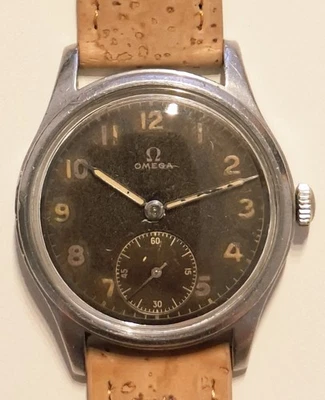 Vintage WW2 Omega millitary Suveran 2400-2 1944 stainless Steel case - Image 1 of 4