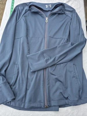 Chaqueta Under Armour para mujer larga caparazón suave manga larga cremallera atletismo  Foto 1 de 4