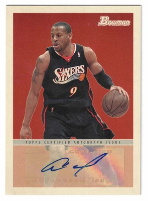 2009-10 Bowman 48 亲笔签名 #48A-AIG Andre Iguodala - NRMT / 状况完好 — 第 1/2 张图片