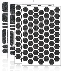 4 Pieces Cell Phone Grip Decal Tape Stickers Anti-Slip Case Black  - Picture 1 of 7