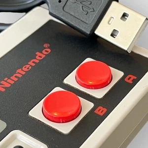 Nintendo USB NES Controller Custom for PC / Mac Authentic NES-004 Shell New Pads - Picture 1 of 10