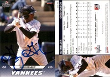 Greg Golson Signed 2010 Choice Scranton-Wilkes Barre Yankees #5 Card Auto AU