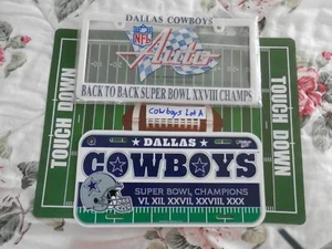 Dallas Cowboys license plate & license plate frame lot new vtg Super Bowls Lot A - Picture 1 of 5