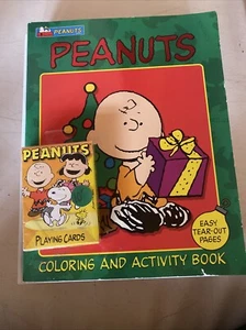 Vintage Peanuts Christmas Coloring Book CActivity Booklet + Playing Cards - Bild 1 von 4