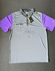 Rory McIlroy Signed Autographed Gray/Purple Nike Polo Golf Shirt Auto 16/25 UDA