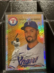 2023 Topps Chrome Platinum Anniversary Marcus Semien Topps Logo Refractor #/499 - Picture 1 of 3