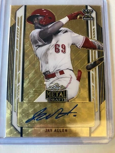 2021 Leaf Metal Draft # BA-JA1 JAY ALLEN XRC AUTOGRAPH • Gold 1/1 - Picture 1 of 2