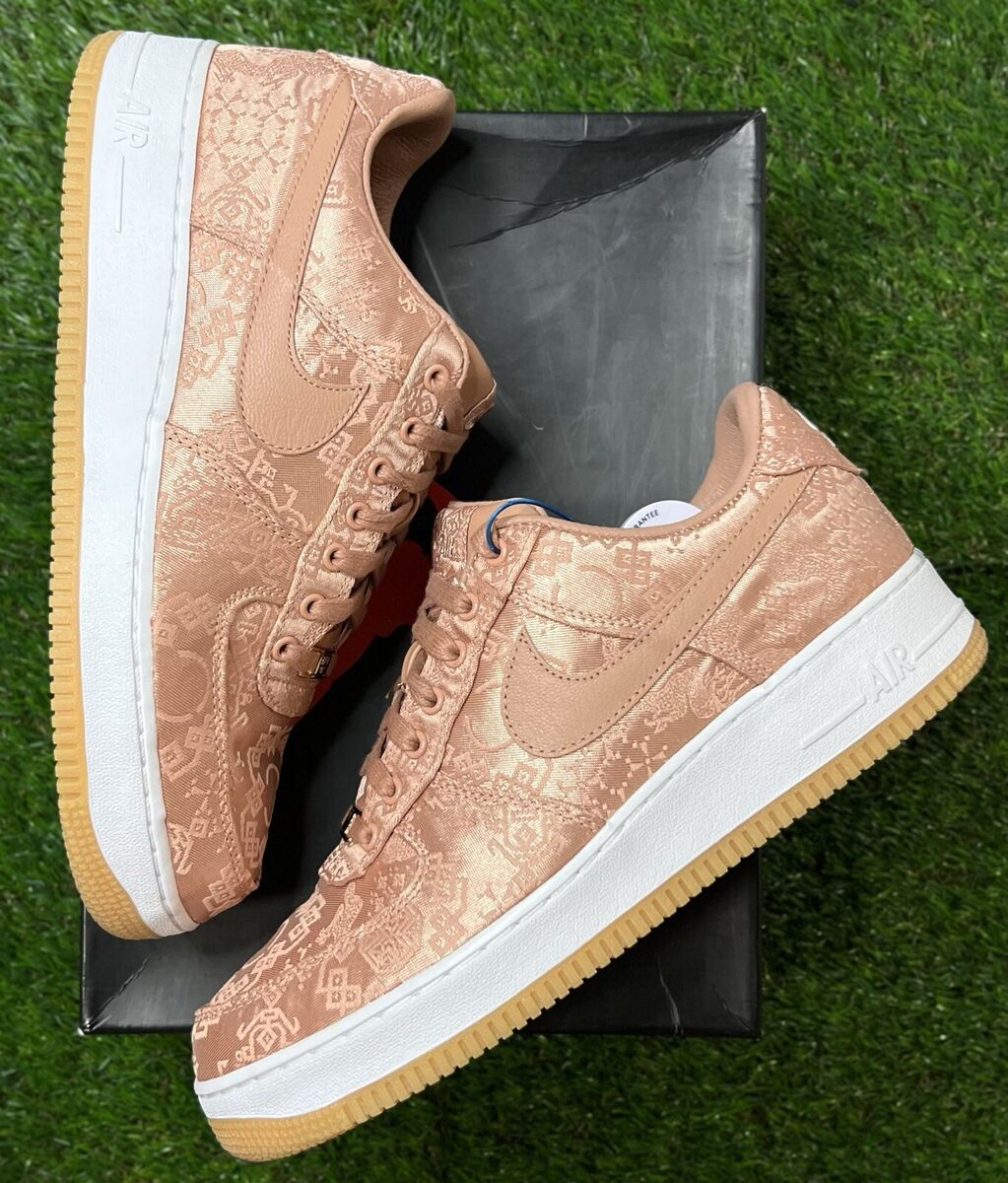 Nike CLOT x Air Force 1 Premium Low Rose Gold Silk for Sale Nike CLOT x Air Force 1 Premium Low Rose Gold Silk for Sale