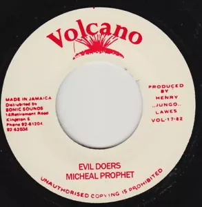 Michael Prophet – Evil Doers 7" VINYL MINT VOLCANO ROOTS DUB - Foto 1 di 2