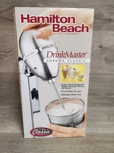 HAMILTON BEACH DRINK MASTER MIXER CLASSIC MILKSHAKE MAKER 730 C NUOVO CON SCATOLA Cromato - Foto 1 di 3