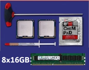 2x Intel Xeon X5690 3,46 GHz Six Core CPU Matched Pair Mac Pro 5,1 + 128GB RAM - Bild 1 von 1