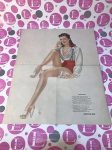 1940's Alberto Vargas Authentic Pin-Up Poster Print 13.5 X17 Esquire "HERITAGE" - Picture 1 of 5