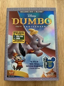 Dumbo Blu-ray/DVD 2011 2-Disc Set Walt Disney Rare Brand New Sealed Movie Banned - Picture 1 of 3