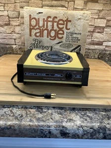 Vintage Munsey Buffet Range Harvest Gold Electric Burner 1100 Watt Model 701 - Picture 1 of 21
