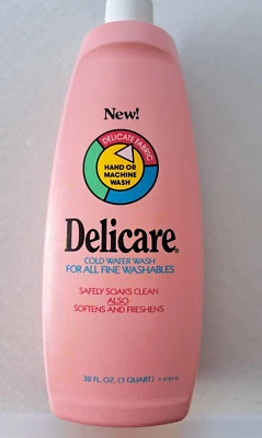 Lavado de agua fría Delicare vintage, 32 fl oz APROX 98 % COMPLETO Foto 1 de 3