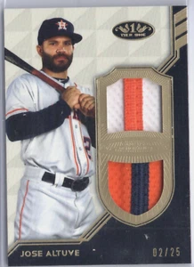 02/25 Jose Altuve Astros 2018 Topps Tier One Relics Dual Patch SP - Picture 1 of 2
