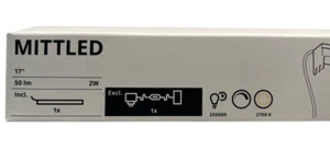 New IKEA MITTLED LED Kitchen Drawer lighting w/ Sensor Dimmable White 16 " - Bild 1 von 4