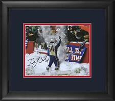 Tedy Bruschi New England Patriots Framed Signed 8" x 10" Snow Celebration Photo