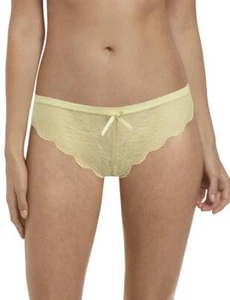 Freya Fancies Brazilian Lace Brief Yellow Size Large New Lingerie Sherbet 1017 - Picture 1 of 4