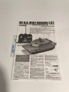 Tamiya 48201 1/35 M1A1 Abrams Radio Control instruction Manual - Picture 1 of 1