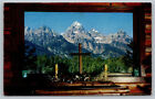 Postcard Altar And Window Of The Chapel Of The Transfiguration Moose, Wyoming A2