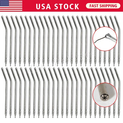 50 Pcs Dental Air Water Spray Triple Syringe Autoclavable Nozzles/Tips/Tubes USA - Image 1 of 4