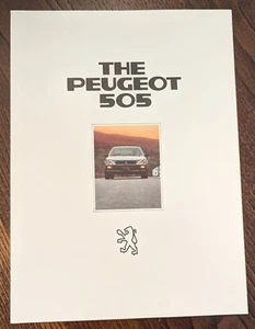 Original 1982 Peugeot 505 Advertising Brochure - Bild 1 von 3