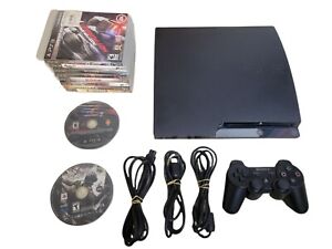 Sony PlayStation 3 Slim PS3 Console 120GB CECH-2501A With 10 Games Bundle!!